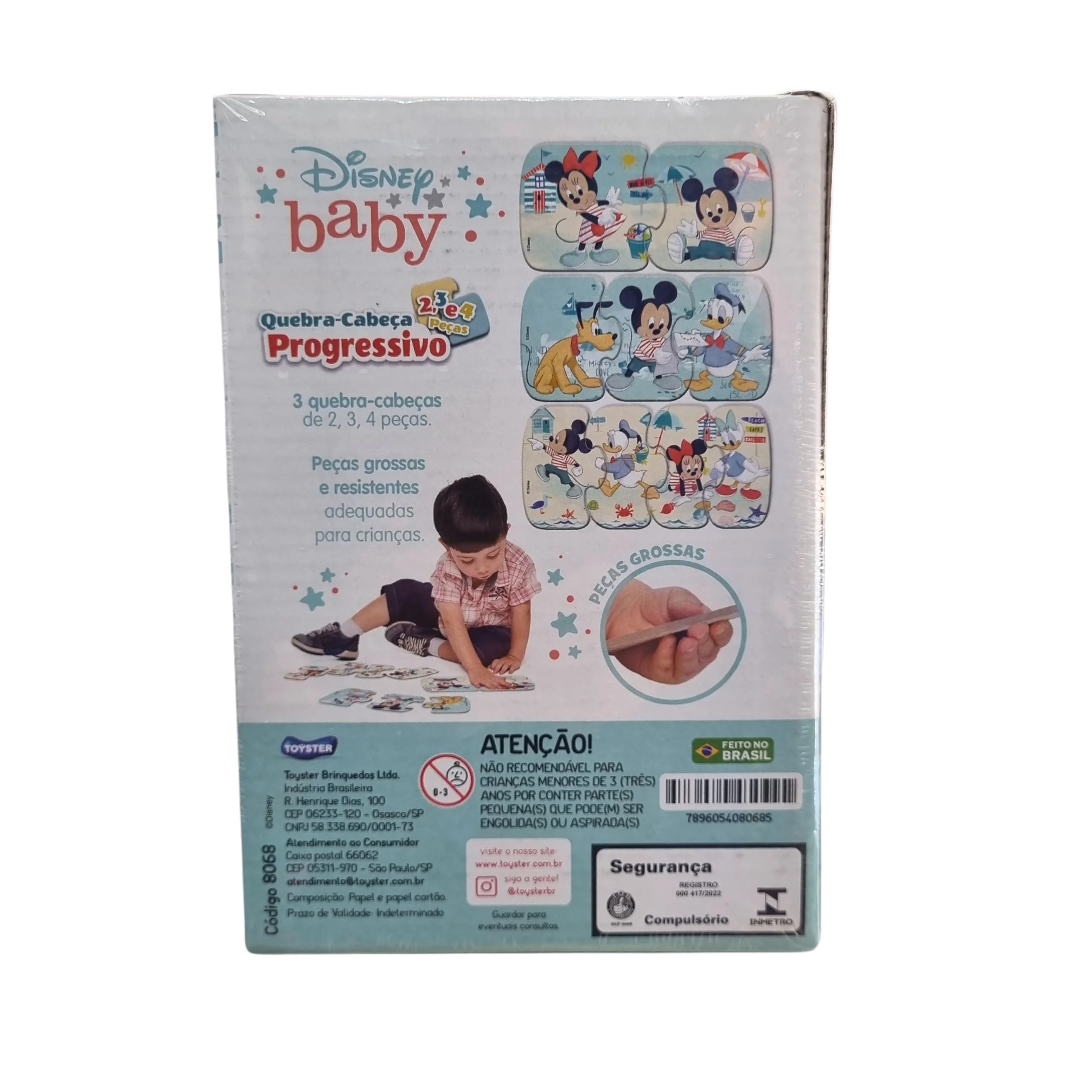 Quebra-Cabeça Progressivo Mickey Mouse - Novo Papel