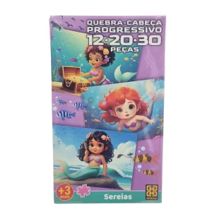 Quebra-Cabeça Progressivo Sereias - Grow