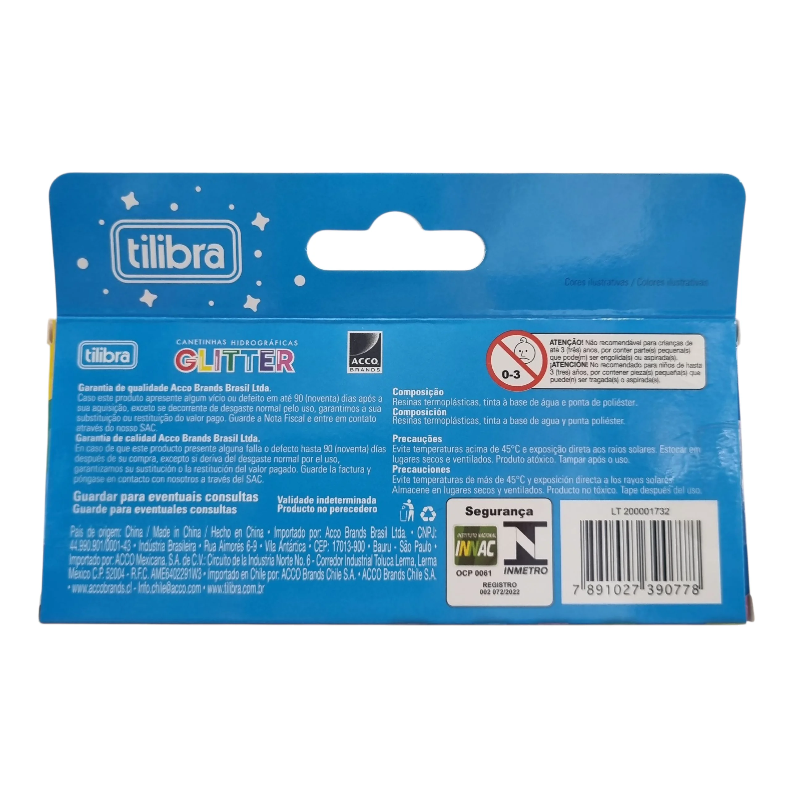 Canetinhas Hidrográficas Glitter - Tilibra