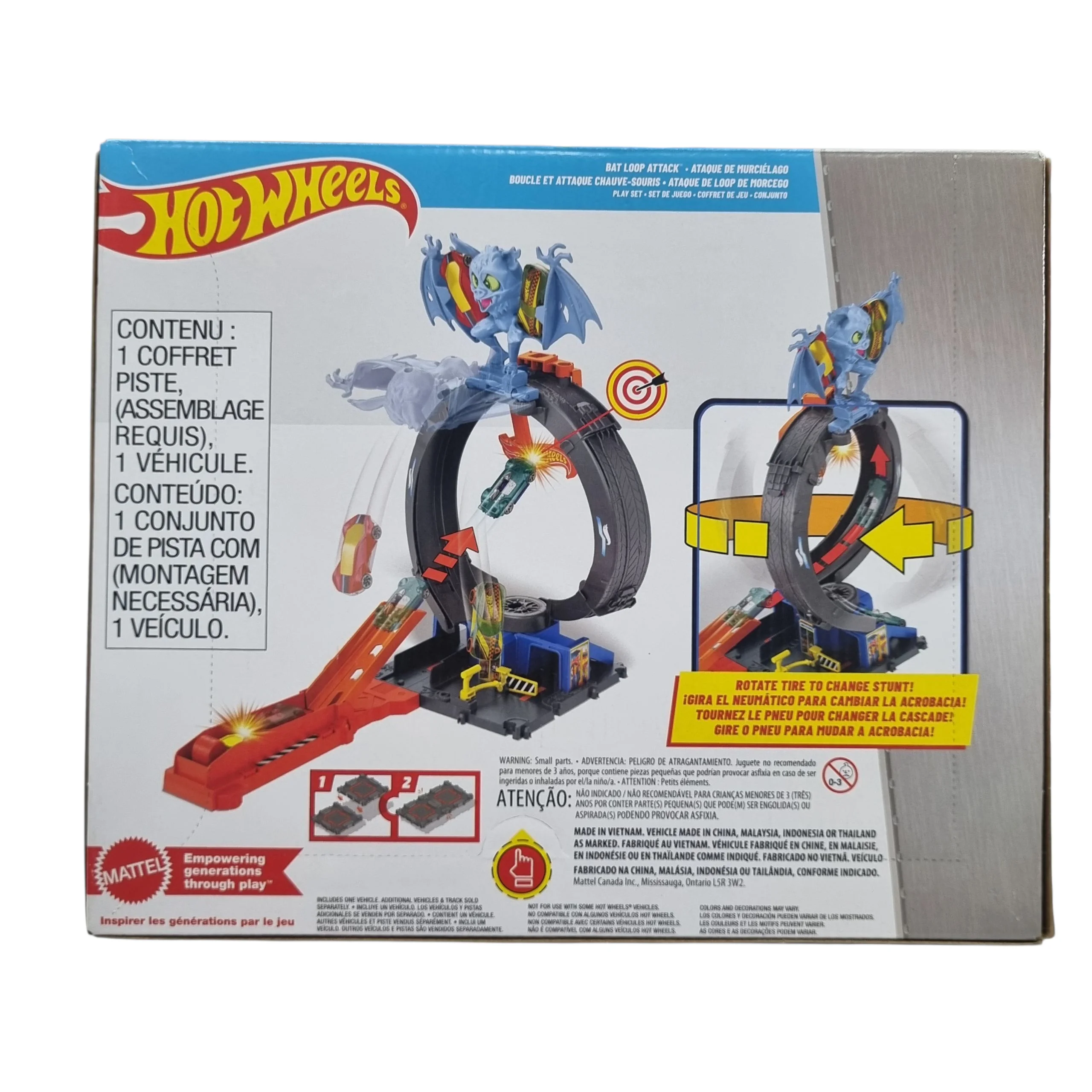 Pista Hot Wheels Ataque de Loop de Morcego - Mattel