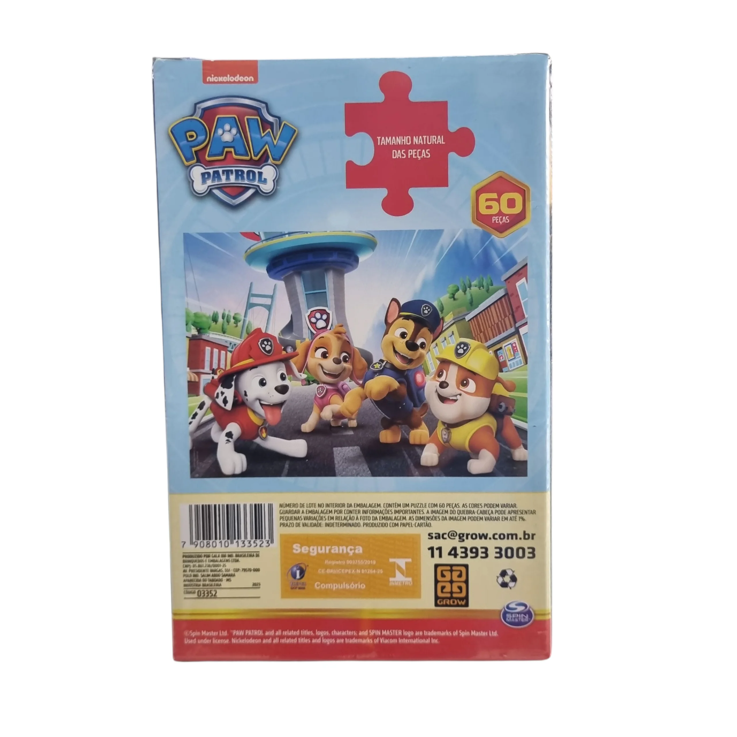Quebra-Cabeça Puzzle Patrulha Canina 60 Peças - Spin Master