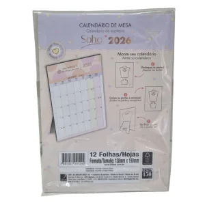 Calendário de Mesa 12 Folhas - Tilibra