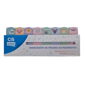 Marcador de Página Autoadesivo 8 Unidades - Cis