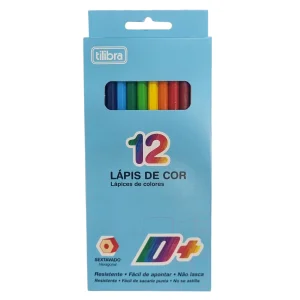 Lápis de Cor Sextavado 12 Cores - Tilibra