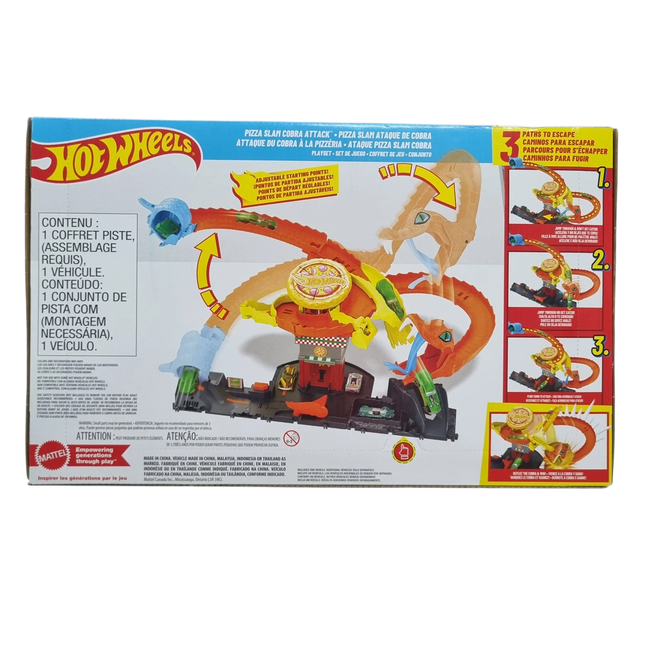 Pista Hot Wheels City Ataque da Cobra na Pizzaria - Mattel