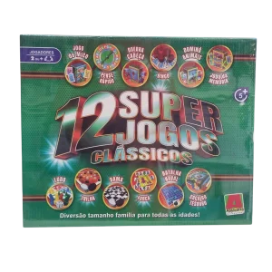 Jogo 12 Super Jogos Clássicos - Algazarra Brinquedos