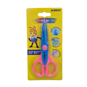 Tesoura Zig Zag Pontas Arredondadas - Acrilex