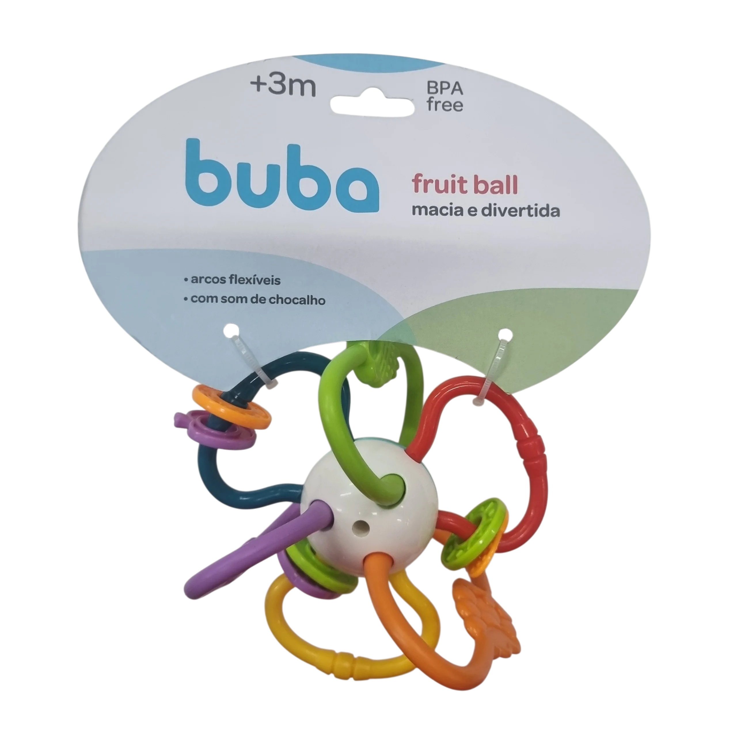 Chocalho Mordedor Fruit Ball - Buba