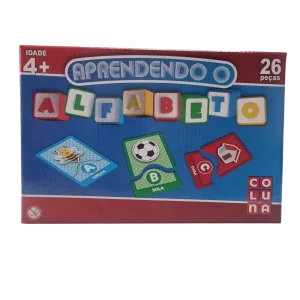 Jogo Aprendendo o Alfabeto 26 Peças - Coluna
