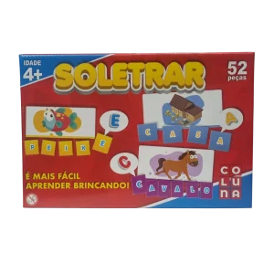 Jogo Educativo Soletrar 52 Peças - Coluna