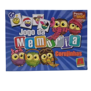 Jogo da Memória Corujinhas 24 Peças - Algazarra Brinquedos