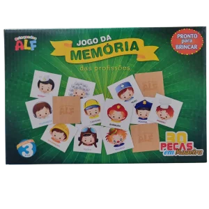 Jogo da Memória das Profissões 30 Peças - Brinquedos Alf