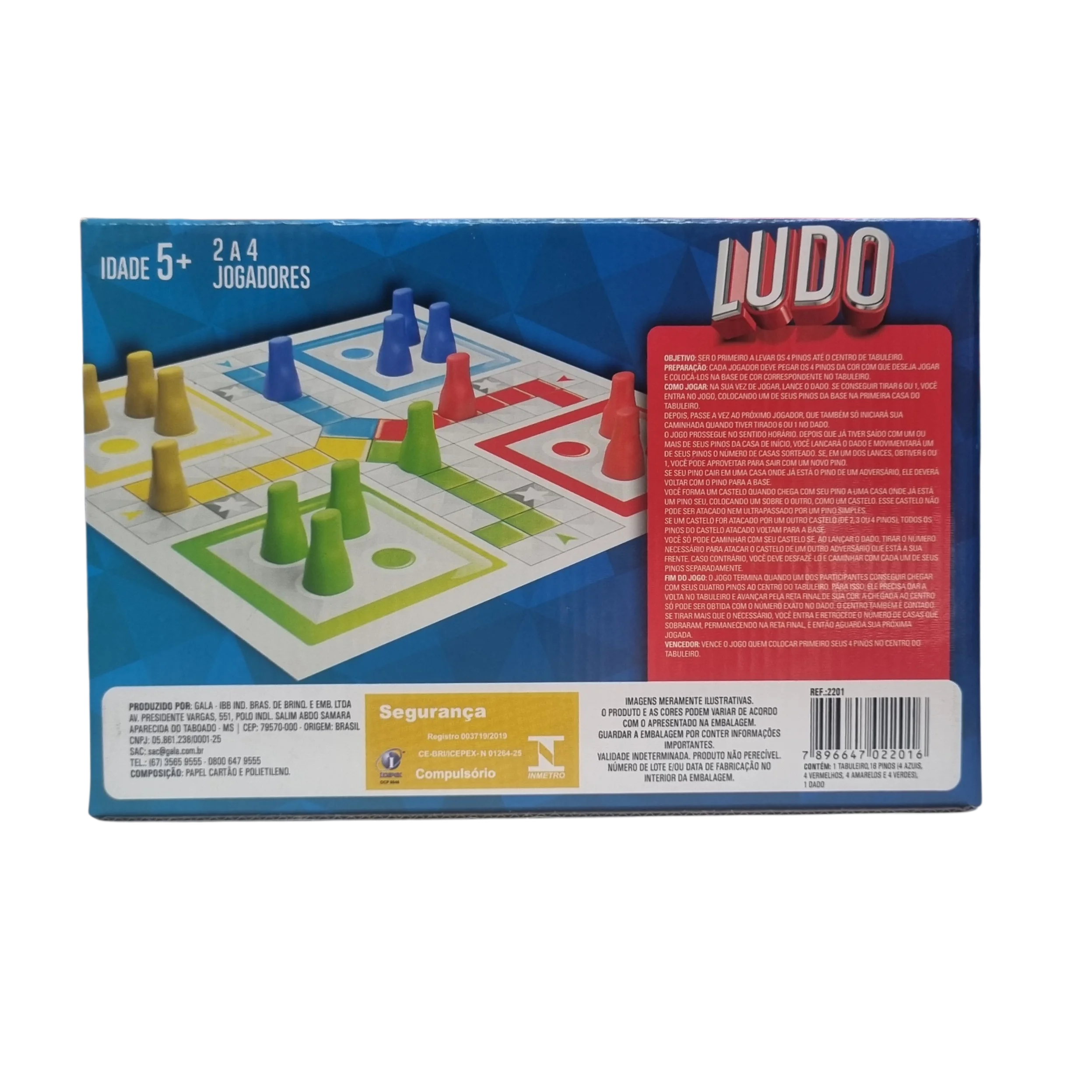 Jogo de Tabuleiro Ludo - Coluna