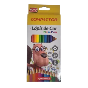 Lápis de Cor Neo-Pen 12 Cores - Compactor