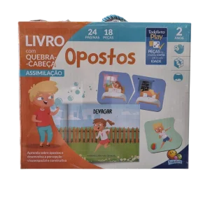 Livro Educativo com Quebra-Cabeça Opostos - TodoLivro