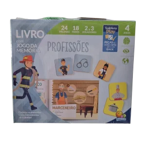 Livro Infantil com Jogo da Memória Profissões - TodoLivro
