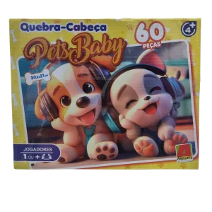 Quebra-Cabeça PetsBaby 60 Peças - Algazarra Brinquedos