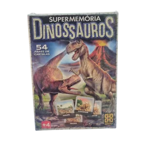 Jogo SuperMemória Dinossauros 54 Pares - Grow