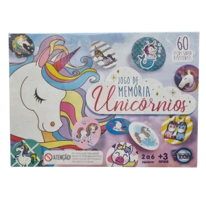 Jogo da Memória Unicórnios 60 Peças - Brinquedos Toia Diversões
