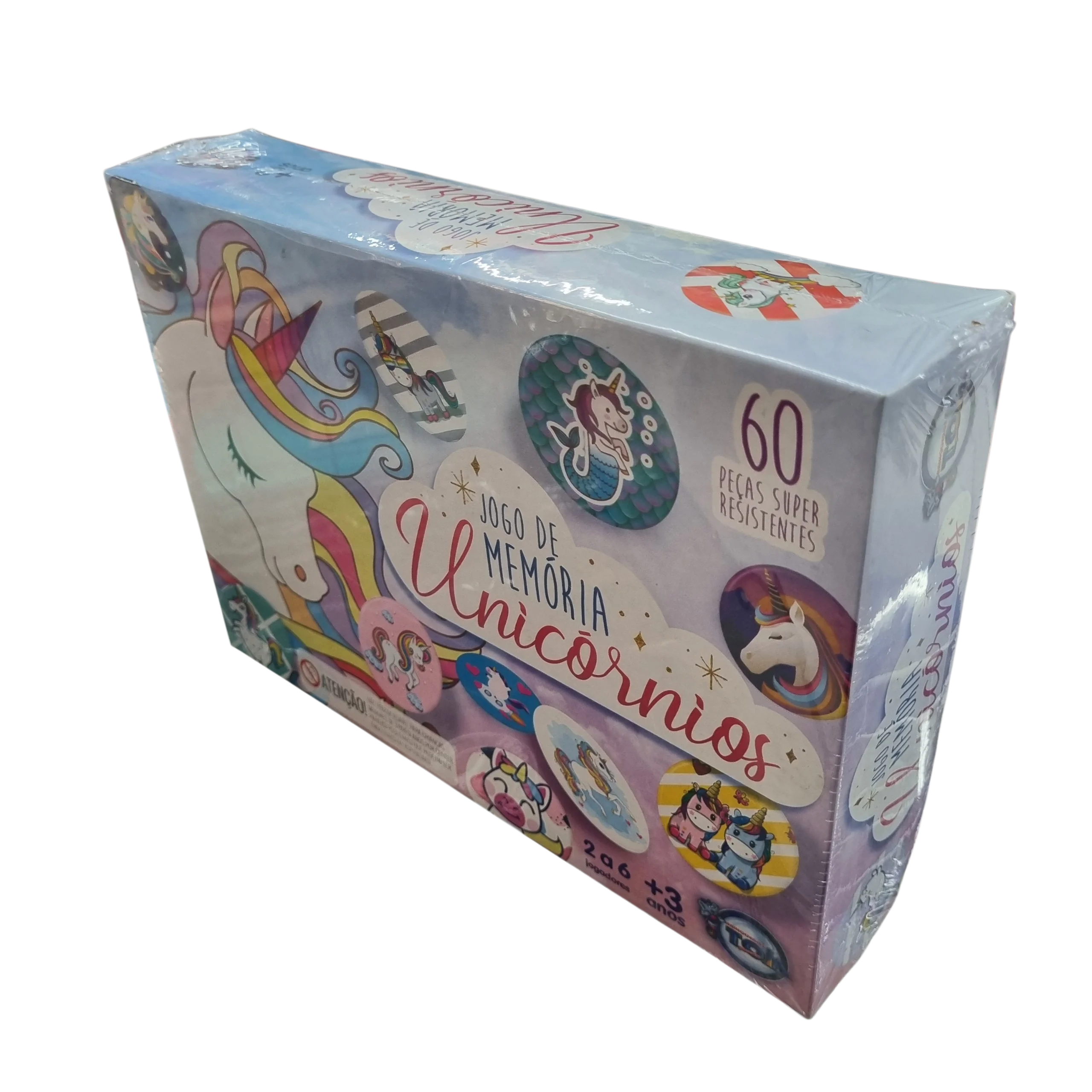 Jogo da Memória Unicórnios 60 Peças - Brinquedos Toia Diversões