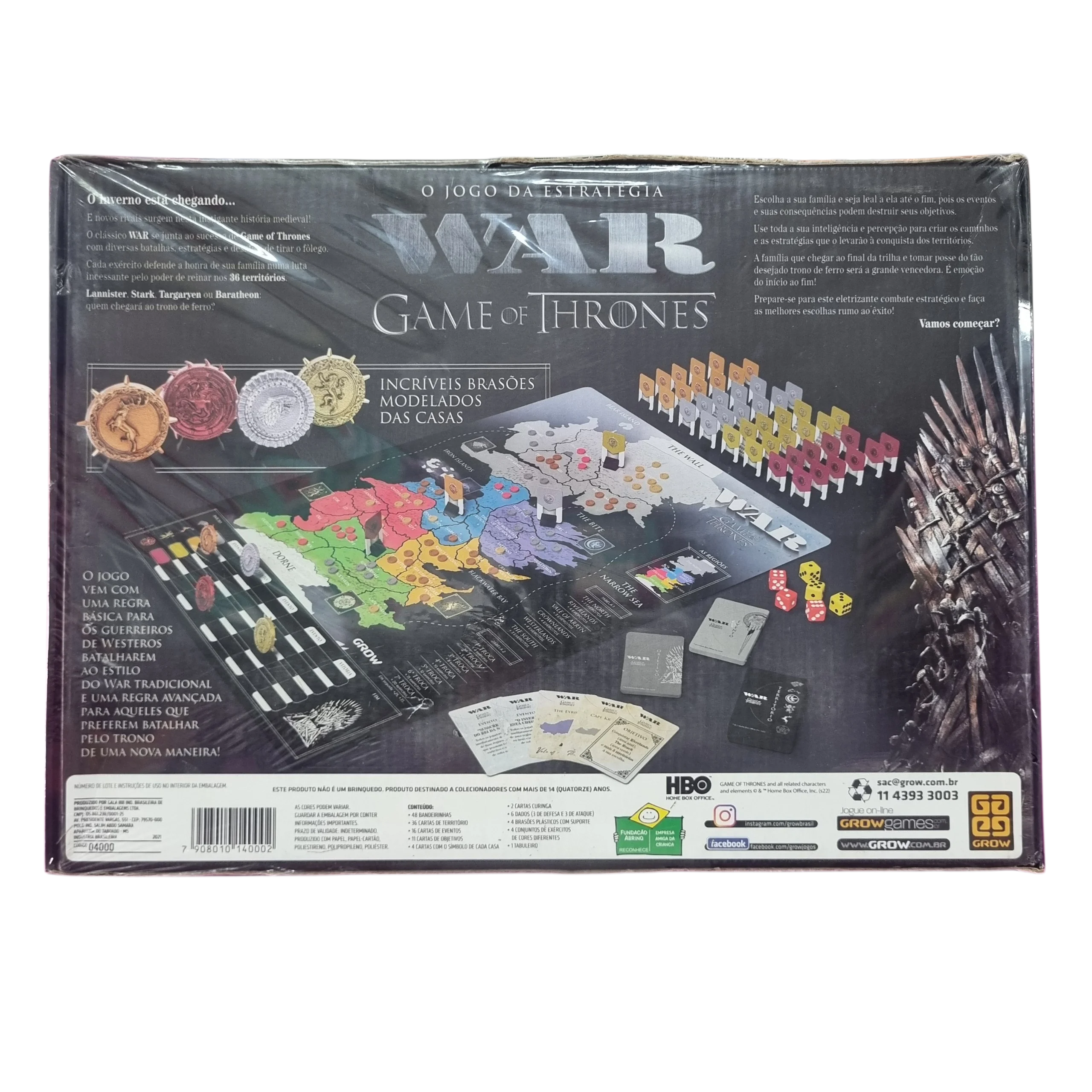 Jogo de Estratégia War Game Of Thrones - Grow