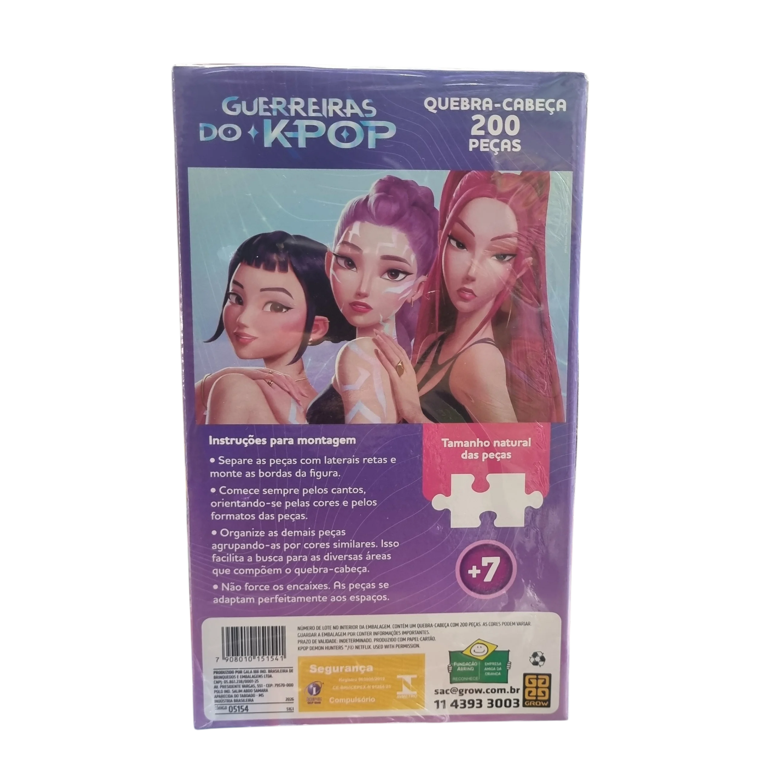 Quebra-Cabeça Guerreiras do Kpop 200 Peças - Grow