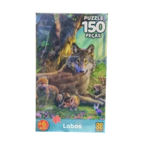 Quebra-Cabeça Lobos 150 Peças - Grow