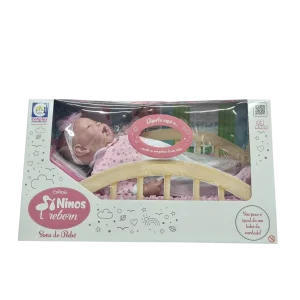Boneca Bebê Ninos Reborn Sons de Bebê com Som Realista - Cotiplás