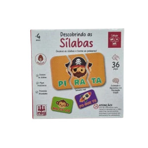 Jogo Educativo Descobrindo as Sílabas 36 Peças - Nig Brinquedos