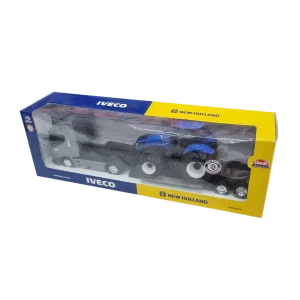 Kit Caminhão Iveco Hi-Way com Plataforma e Trator New Holland T8 - Usual Brinquedos