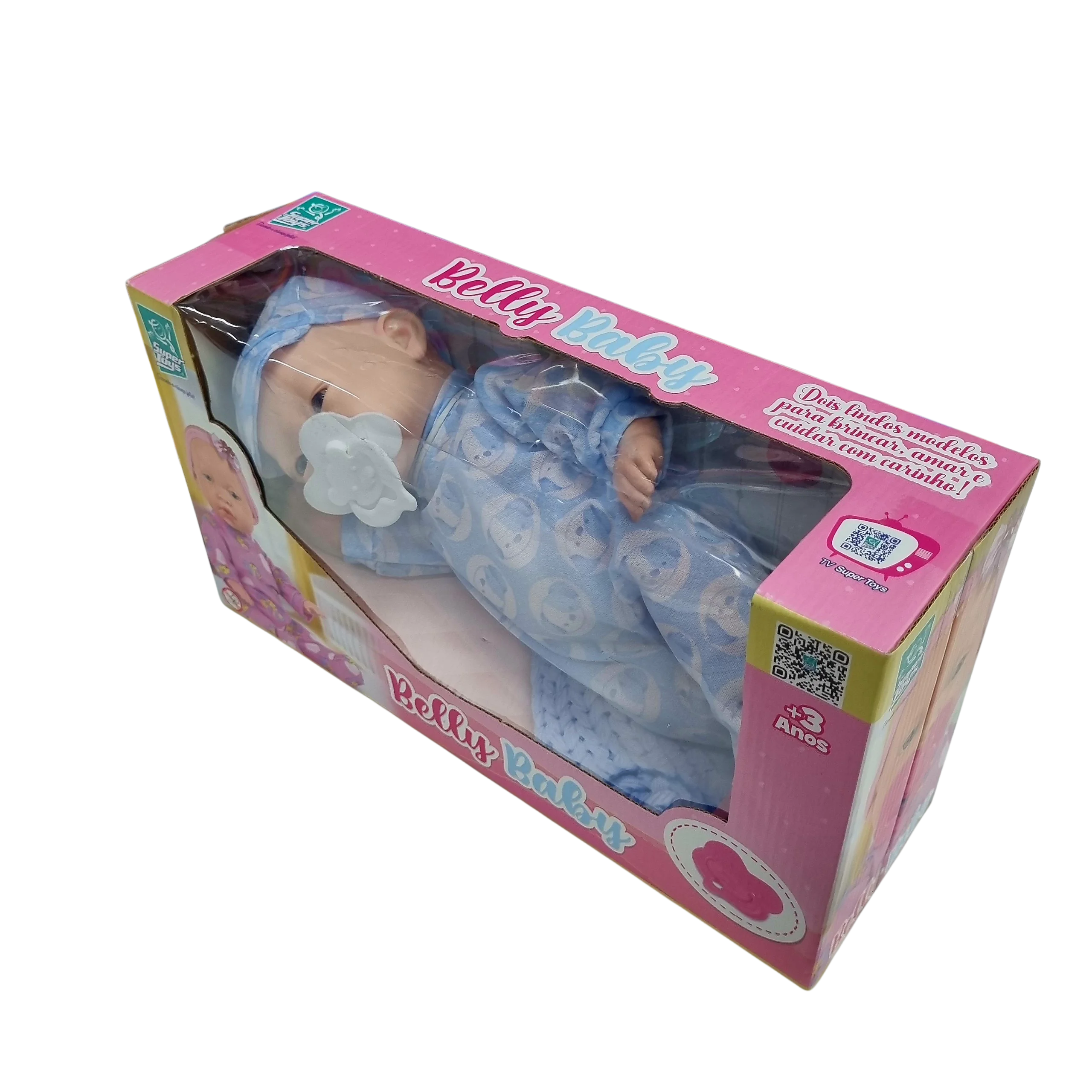 Boneca Belly Baby com Chupeta - Super Toys