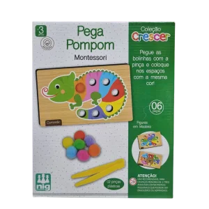 Jogo Educativo Crescer Pega Pompom - Nig Brinquedos