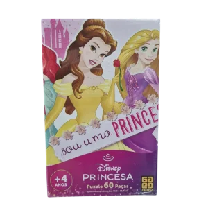 Puzzle Quebra-Cabeça Disney Princesa 60 Peças - Grow