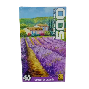 Puzzle Quebra-Cabeça 500 Peças Campos de Lavanda - Grow