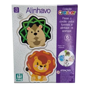 Jogo de Alinhavo Infantil Educativo Coordenação Motora - Nig Brinquedos