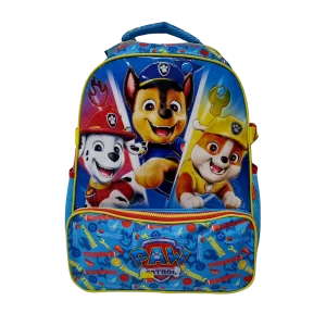 Mochila Escolar Infantil Patrulha Canina com Bolso Frontal e Laterais - Xeryus