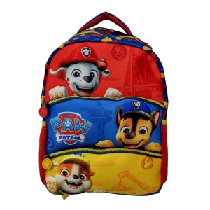 Mochila Escolar Infantil Patrulha Canina com Relevo e Bolsos Laterais - Xeryus