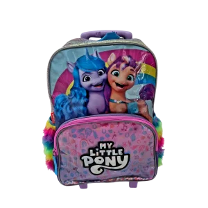 Mochila Escolar Grande My Little Pony Confete com Rodinhas - Sestinis