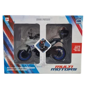 Moto Multi Motors Police Infantil com Baú - Roma Brinquedos