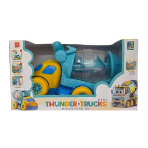 Caminhão Betoneira de Bolinhas Infantil Thunder Trucks Baby - Gava Toys