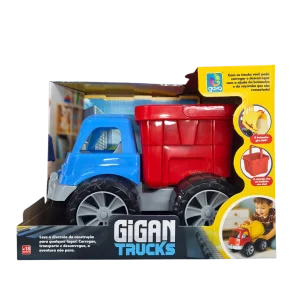 Caminhão Caçamba Infantil Gigantrucks Grande Construção Basculante - Gava Toys