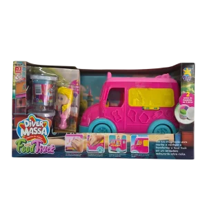 Diver Massa Food Truck com Massinha e Boneca Kit Criativo - Diver Toys