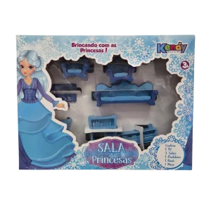 Kit Sala das Princesas Móveis para Boneca Casinha Infantil - Kendy