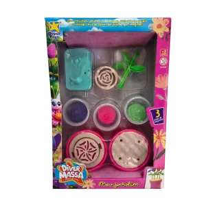 Meu Jardim Diver Massa com Massinha Kit Criativo Infantil - Diver Toys