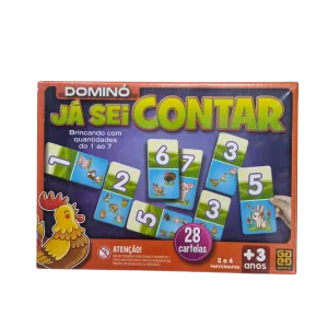 Jogo Dominó Já Sei Contar Educativo - Grow