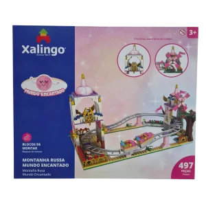 Kit Montanha Russa Mundo Encantado Blocos de Montar Infantil - Xalingo